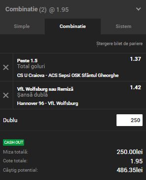 Biletul Zilei Unibet 09.11.2018. Două ponturi de încredere pentru vineri