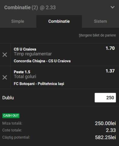 Biletul Zilei Unibet 06.12.2018. Cele mai tari ponturi din Liga 1 (CÂȘTIGĂTOR)