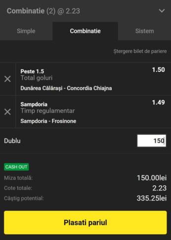 Biletul Zilei Unibet: vezi cele două meciuri de astăzi. Cota este excelentă