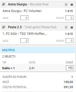 Biletul Zilei 8 noiembrie 2019. Facem, din nou, profit cu două ponturi de încredere