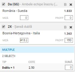 Biletul Zilei 15 noiembrie 2019. Cotă beton la România - Suedia