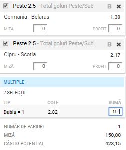 Biletul Zilei 16 noiembrie 2019. Facem profit din preliminariile Euro 2020
